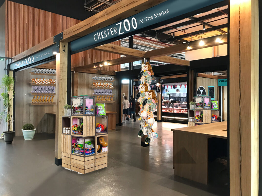 Visualisation of the Chester Zoo stall in Chester Market